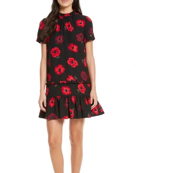 kate spade new york
Black Red Poppy Dress XS - Picture 2 of 5